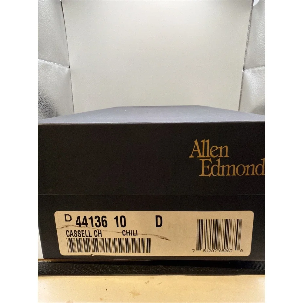 New Allen Edmonds Cassell‎ Men's Tassel Driving Loafers 10 D Chili Leather